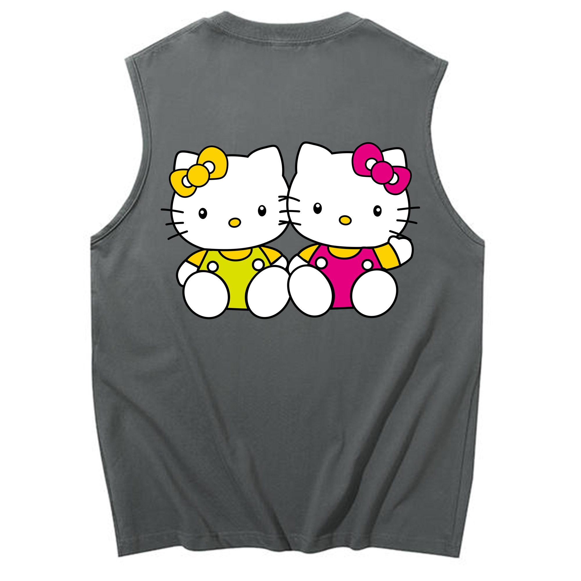 （画像用） Hello Kitty ハローキティ コットン100％タンクトップ（背面プリント）